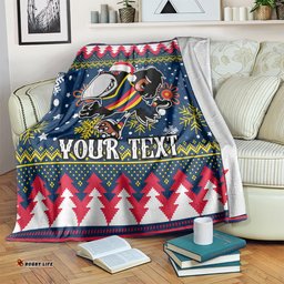 custom crows football blanket christmas vibe 2023