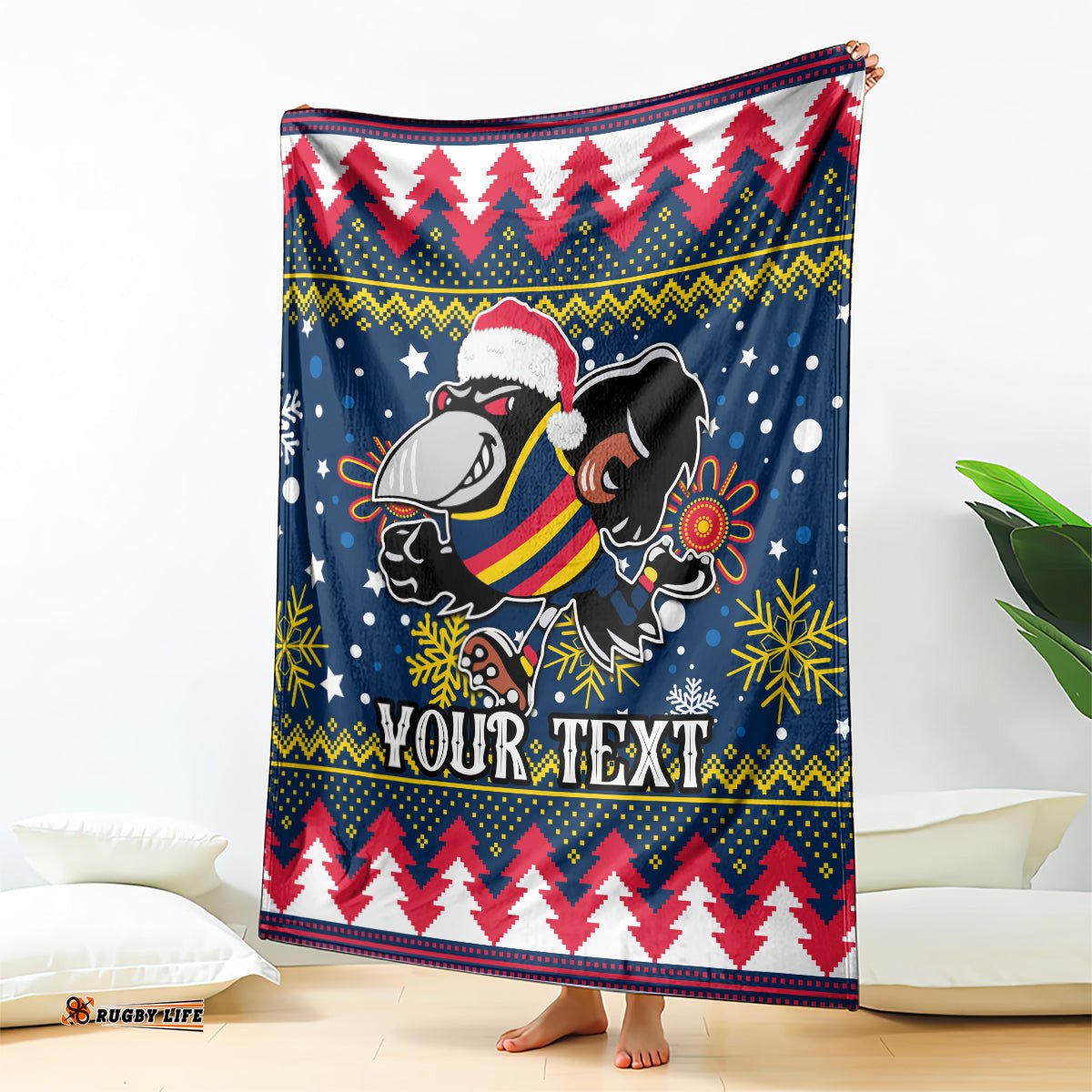 custom crows football blanket christmas vibe 2023
