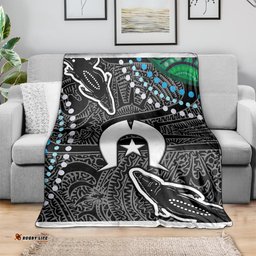 torest trait islands mix crocodine aboriginal pattern blanket ts04