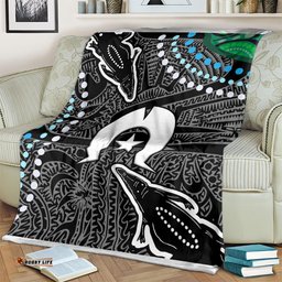 torest trait islands mix crocodine aboriginal pattern blanket ts04