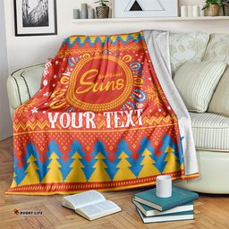 custom gc suns football blanket christmas vibe 2023