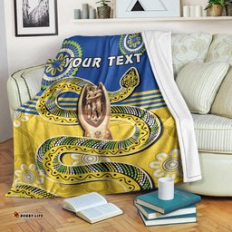 custom personalised eels rugby premium blanket parra 2022 indigenous proud premiers