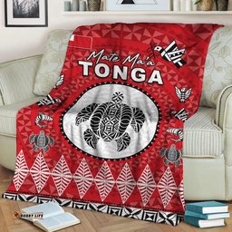 Mate Ma'a Tonga Ngatu Fonu Rugby Premium Blanket