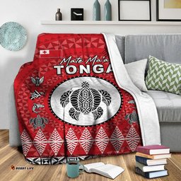 Mate Ma'a Tonga Ngatu Fonu Rugby Premium Blanket