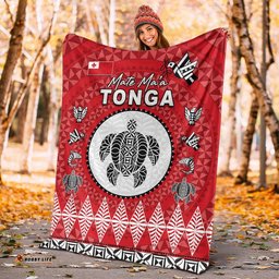 Mate Ma'a Tonga Ngatu Fonu Rugby Premium Blanket