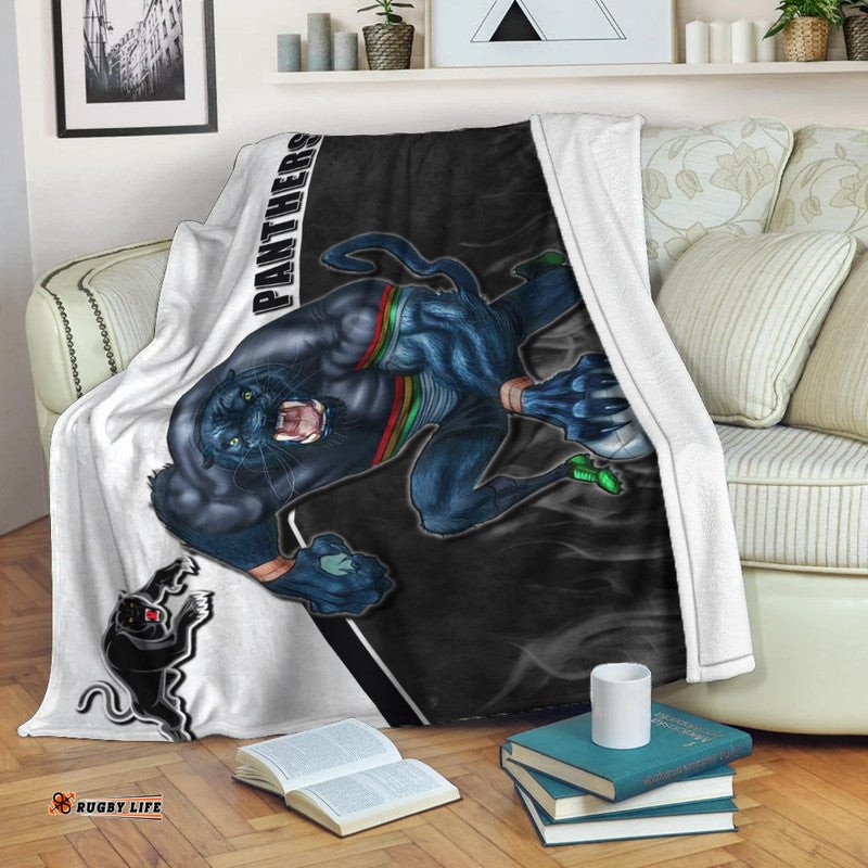 NRL Premium Blanket Panthers Fire Style