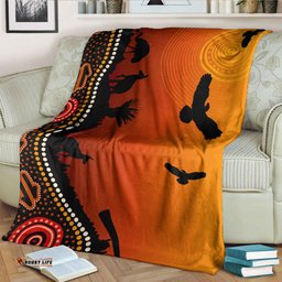Australia Aboriginal Inspired Blanket Australia aboriginal beautiful landscape