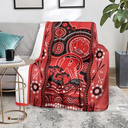 Melbourne Renegades Cricket Blanket Happy Australia Day Aboriginal Art