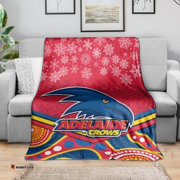 adelaide crows football christmas blanket merry xmas 2023 mix aboriginal art