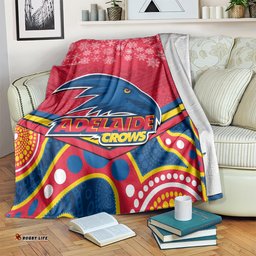 adelaide crows football christmas blanket merry xmas 2023 mix aboriginal art