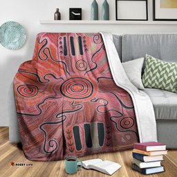 aboriginal premium blanket indigenous footprint landscape