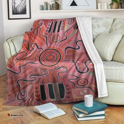 aboriginal premium blanket indigenous footprint landscape