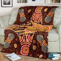 Australia Aboriginal Inspired Blanket Aboriginal style Dot art Friendship concept