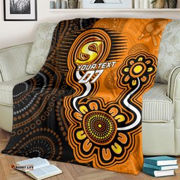 Custom Scorchers Cricket Indigenous Blanket Champions Fire Up