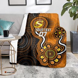 Custom Scorchers Cricket Indigenous Blanket Champions Fire Up