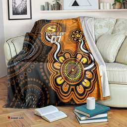 Custom Scorchers Cricket Indigenous Blanket Champions Fire Up