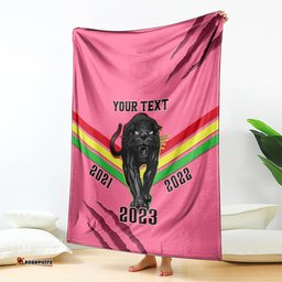 personalised nrl panthers blanket premiers 2023 three peat proud of our boys pink