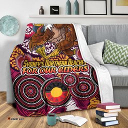 Australia Manly Naidoc Blanket Custom For Our Elders Blanket
