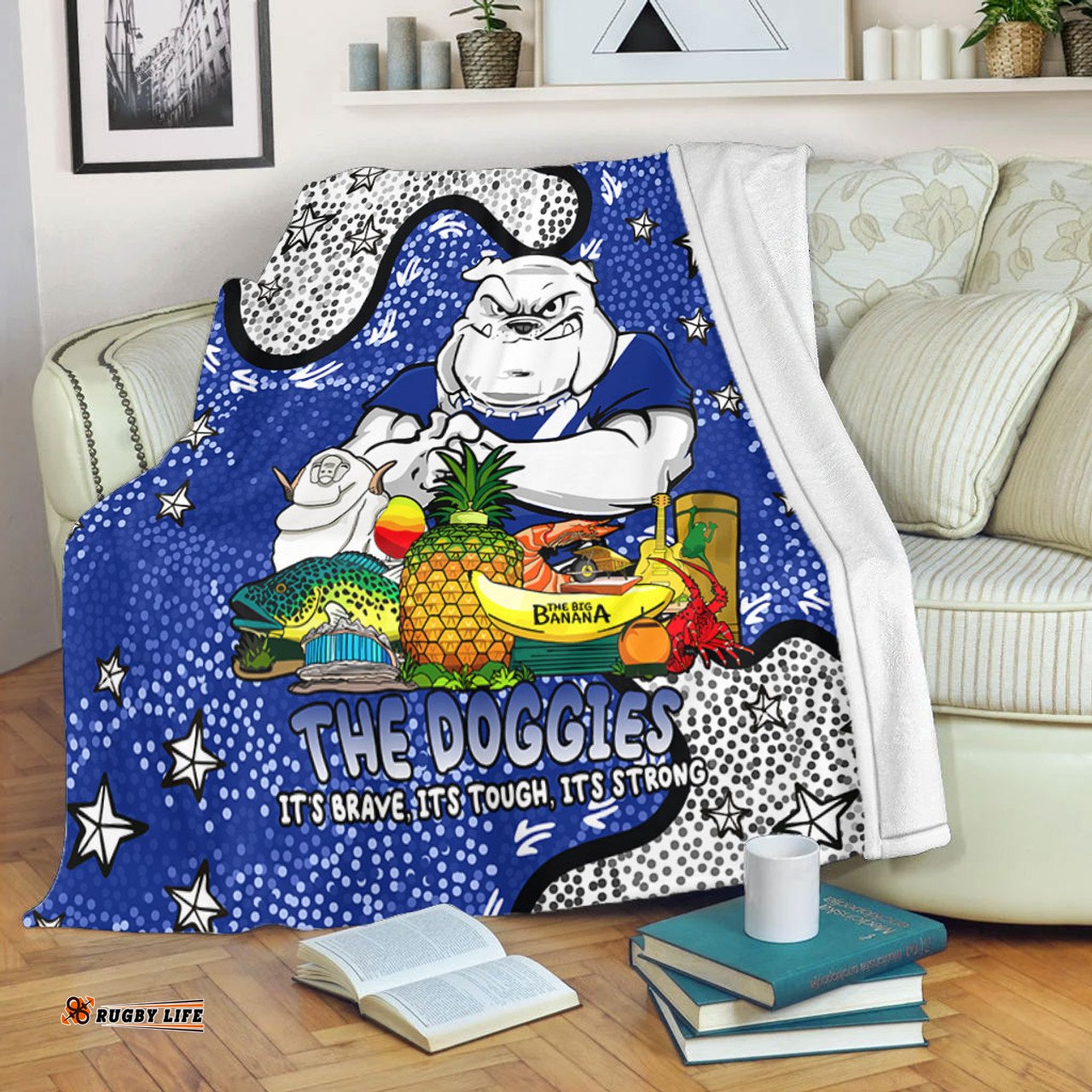 Canterbury-Bankstown Bulldogs Custom Blanket - Australian Big Things Blanket