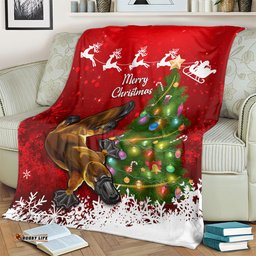 Australia Christmas Blanket Aussie Platypus Xmas Vibes