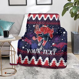custom melbourne demons football blanket narrm christmas vibe 2023