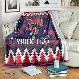 custom melbourne demons football blanket narrm christmas vibe 2023