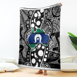 torest trait islands map mix aboriginal pattern blanket ts04