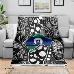 torest trait islands map mix aboriginal pattern blanket ts04