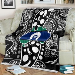 torest trait islands map mix aboriginal pattern blanket ts04