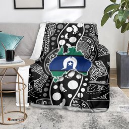 torest trait islands map mix aboriginal pattern blanket ts04