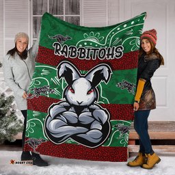 rabbitohs blanket custom indigenous super rabbitohs blanket rlt13