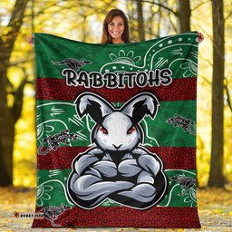 rabbitohs blanket custom indigenous super rabbitohs blanket rlt13