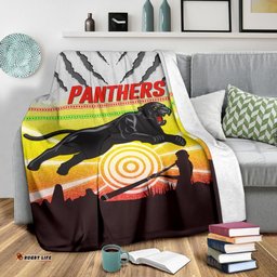 Panthers Premium Blanket Indigenous Setting Sun
