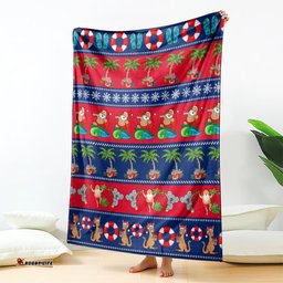 Australia Christmas Blanket Aussie Santa Claus Beach Xmas Vibes