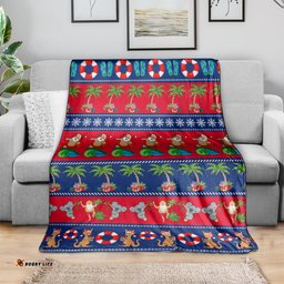 Australia Christmas Blanket Aussie Santa Claus Beach Xmas Vibes