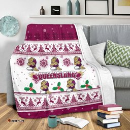Queensland Christmas Blanket - Queensland Special Ugly Christmas Blanket