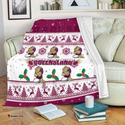 Queensland Christmas Blanket - Queensland Special Ugly Christmas Blanket
