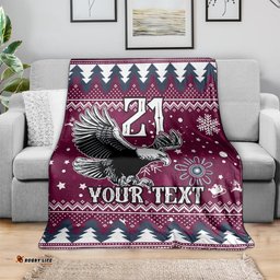 custom sea eagles rugby blanket manly boys victory 2023 christmas vibe