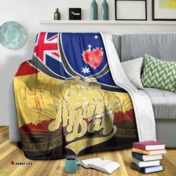 Premium Blanket ANZAC Lest We Forget