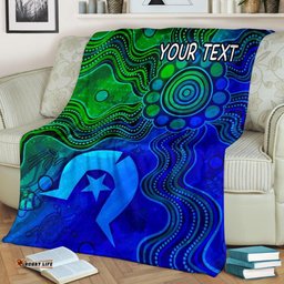 Custom Aboriginal Premium Blanket, Torres Strait Islands Flag
