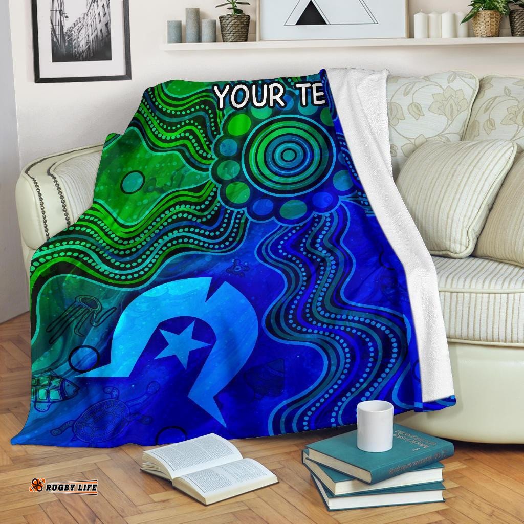 Custom Aboriginal Premium Blanket, Torres Strait Islands Flag