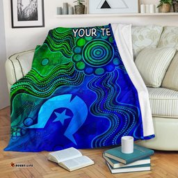 Custom Aboriginal Premium Blanket, Torres Strait Islands Flag