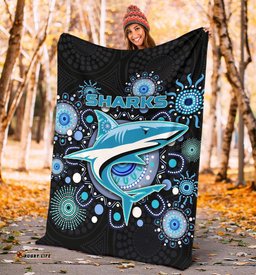 cronulla premium blanket sharks indigenous