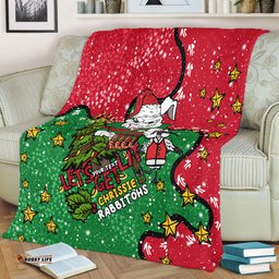 South Sydney Rabbitohs Custom Blanket - Let's Get Lit Chrisse Pressie Blanket