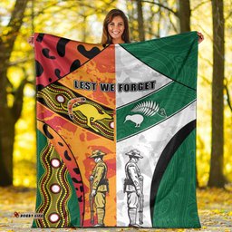 vibehoodie blanket anzac day australia new zealand mix premium blanket