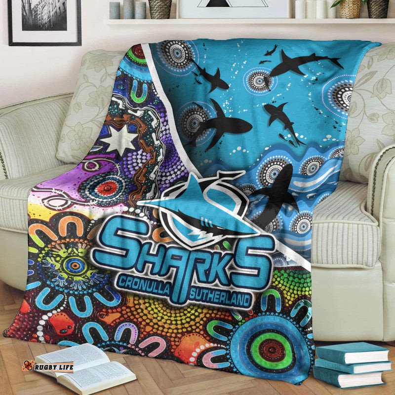 cronulla sutherland premium blanket sharks indigenous aboriginal