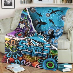 cronulla sutherland premium blanket sharks indigenous aboriginal