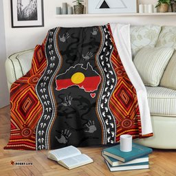 aboriginal premium blanket australia indigenous map