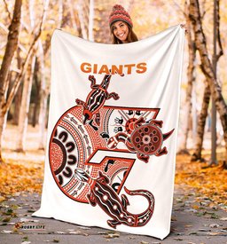 GWS Giants Premium Blanket Simple Indigenous