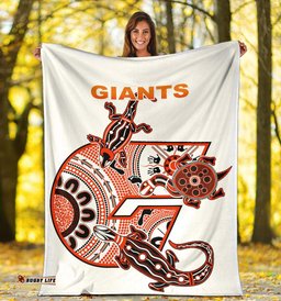 GWS Giants Premium Blanket Simple Indigenous